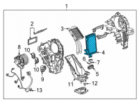 OEM 2022 Chevrolet Tahoe Evaporator Core Diagram - 84689023