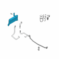 OEM 2013 Ford E-350 Super Duty Oil Cooler Diagram - 8C2Z-7A095-A