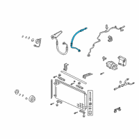 OEM Honda Odyssey Hose, Suction Diagram - 80311-S0X-A01