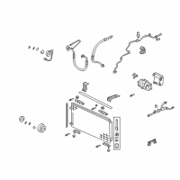 OEM 2005 Honda Pilot Plate Set, Washer Diagram - 38912-PH1-N01