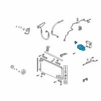 OEM Honda Pilot Compressor (Denso) Diagram - 38810-P8F-A01