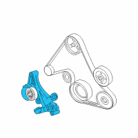 OEM Alternator Mount Bracket Diagram - 12590766