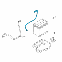 OEM Hyundai Cable Assembly-Battery(-) Diagram - 37200-2D400