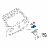 OEM BMW 640i xDrive Gran Turismo Boot Lid/Tailgate Push-Button Diagram - 51-24-7-315-602