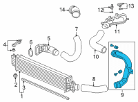 OEM Acura TLX Pipe Assembly Diagram - 17292-6S8-A02