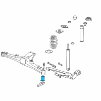 OEM BMW 318ti Axle Support Bushings Diagram - 33311090945