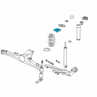 OEM 1997 BMW Z3 Upper Spring Pad Diagram - 33-53-1-093-935