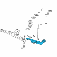 OEM 2000 BMW Z3 Trailing Arm, Right Diagram - 33-32-2-227-968