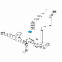 OEM BMW 325iX Spring Pad Diagram - 33-53-1-136-386