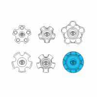 OEM 2015 Toyota Tundra Center Cap Diagram - 4260B-0C061