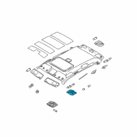 OEM 2008 Kia Sportage Lamp Assembly-Map Diagram - 928502E000EZ