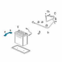 OEM 2005 Honda Insight Plate, Battery Setting Diagram - 31512-S3Y-010