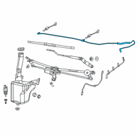 OEM Ram 2500 Hose-Windshield Washer Diagram - 68362470AA