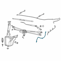 OEM 2020 Ram 3500 Hose-Washer Reservoir Diagram - 68440467AA