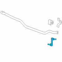 OEM Chevrolet Corvette Stabilizer Link Diagram - 20822934