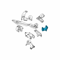 OEM 2008 Dodge Grand Caravan Bracket-Transmission Mount Diagram - 4721334AA