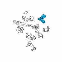 OEM 2008 Dodge Grand Caravan Support-Engine Mount Diagram - 4880492AB