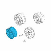 OEM Ford Taurus X Wheel, Alloy Diagram - 8F9Z-1007-A