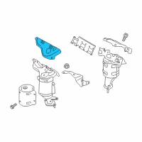OEM 2018 Lincoln MKX Heat Shield Diagram - DG9Z-9A462-B