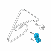 OEM 2013 Hyundai Genesis Coupe Tensioner Assembly Diagram - 25281-3C600