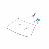 OEM 1998 Chevrolet Monte Carlo Mirror Inside Diagram - 88892505
