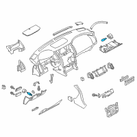 OEM 2001 Nissan Maxima Socket & Bulb Assembly-Fare Card Holder Diagram - 24860-2J001