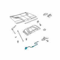 OEM 2014 Dodge Challenger Hood Release Latch Diagram - 5112931AC