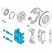 OEM 2021 Lincoln Corsair Caliper Diagram - JX6Z-2B120-K