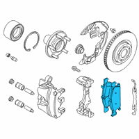 OEM Ford Maverick Front Pads Diagram - JX6Z-2001-J