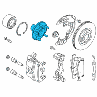 OEM Ford Bronco Sport HUB ASY - WHEEL Diagram - LX6Z-1104-B