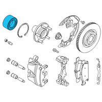 OEM Lincoln Corsair BEARING ASY - WHEEL HUB Diagram - LX6Z-1215-A