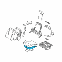 OEM 2012 Lincoln MKZ Seat Cushion Pad Diagram - BH6Z-54632A23-C