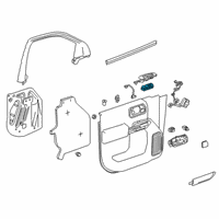 OEM 2019 GMC Sierra 1500 Window Switch Diagram - 84530833