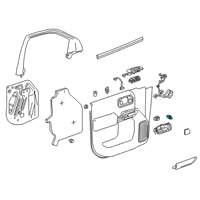 OEM 2019 GMC Sierra 1500 Lock Switch Diagram - 23387536