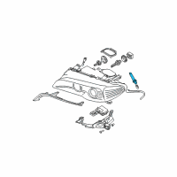 OEM 2005 BMW 325Ci Bulb Socket, Turn Indicator, Yellow Diagram - 63-12-6-934-757