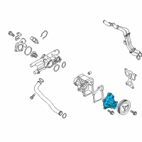 OEM 2013 Kia Optima Pump Sub Assembly-COOLAN Diagram - 251102G510