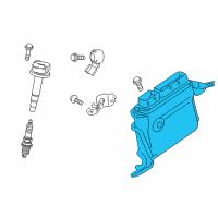 OEM 2013 Toyota Prius V ECM Diagram - 89660-47405