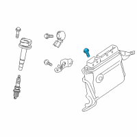 OEM Toyota Prius V ECM Bolt Diagram - 90119-A0160