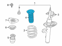 OEM 2021 Nissan Rogue Spacer-Seat, Rh Diagram - 54034-6RA0A
