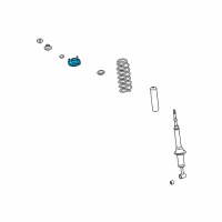 OEM 2004 Lexus GX470 Front Suspension Support Sub-Assembly, Right Diagram - 48609-60060