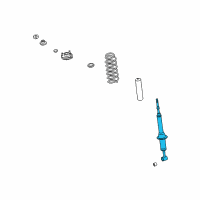 OEM 2007 Lexus GX470 ABSORBER Assembly, Shock Diagram - 48510-60121