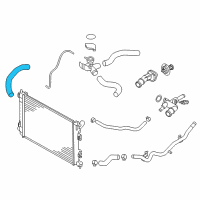 OEM 2018 Kia Forte5 Hose-Radiator Lower Diagram - 25412B0000