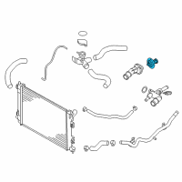 OEM 2018 Kia Forte5 Thermostat Assembly Diagram - 255002E080