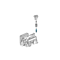 OEM Chevrolet Trailblazer Spark Plug Diagram - 25334145