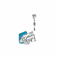 OEM 2002 GMC Envoy XL Powertrain Control Module Assembly Diagram - 19210066