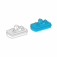 OEM Toyota Land Cruiser License Lamp Diagram - 81270-60470