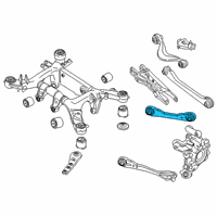 OEM BMW 840i Gran Coupe Rear Right Upper Forward Lateral Arm Diagram - 33-32-6-867-538