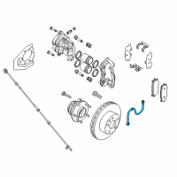 OEM 2016 Infiniti QX60 Hose Assy-Brake, Front Diagram - 46210-3JA0F