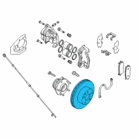 OEM 2019 Infiniti QX60 Rotor Disc Brake Front Diagram - 40206-3JA0C