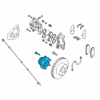 OEM Nissan Murano Hub Assembly Road Wheel Diagram - 40202-3JA1A